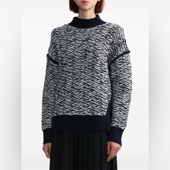 3.1 Phillip Lim long sleeve wool jacquard turtleneck sweater - Picture 2 of 6